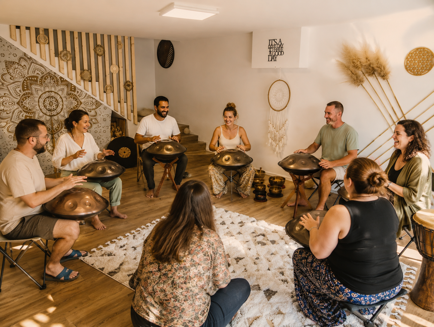 Handpan-Workshop bei Dennis Gesang